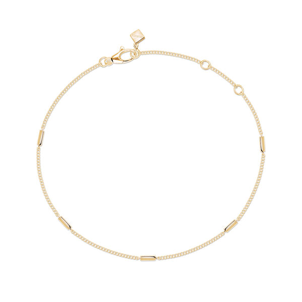 Ros&eacute;e Du Matin Yellow Gold Station Bracelet